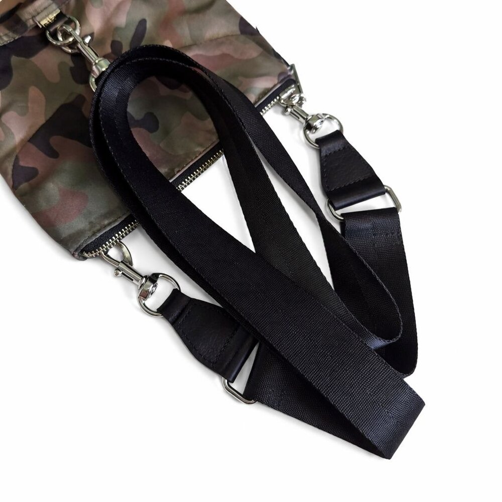 Rebecca Minkoff Camo Flap Heavy Silver Metal Crossbody Bag - Picture 2 of 4
